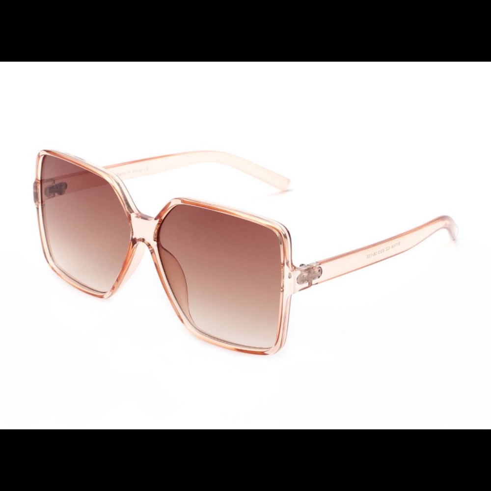 Pink Oversized Square Sunglasses